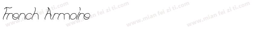 French Armoire字体转换